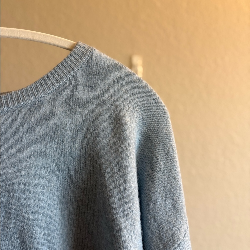 Cropped Sweater Light Blue Pacsun - Casual, Minimalist, Winter, Lightweight - Picture 6 of 8